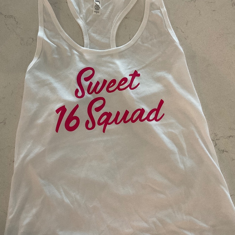 Tank top sweet 16! Brand new-multiple
